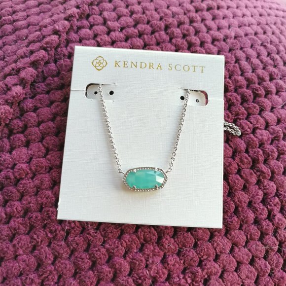 Kendra Scott Jewelry - Kendra Scott chalcedony  Elisa silver necklace